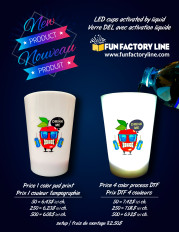 Liquid activated  LED cups
