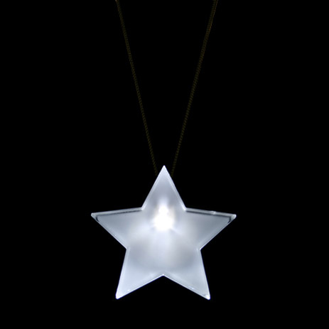 LED Star badge with lanyard