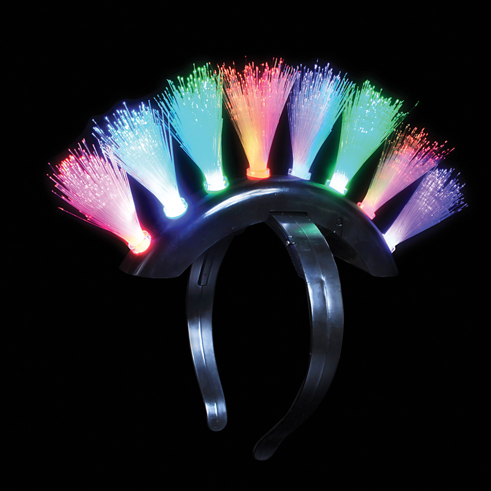LED Fiber optic headband