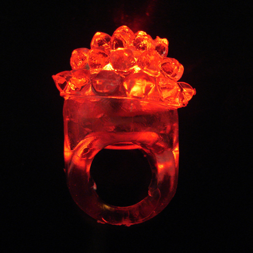 BAGUE FRAMBOISE LUMINEUSE- ROUGE - (24)