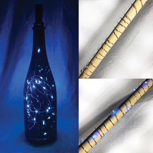 Led bottle cap light - ( 20 DEL) blue