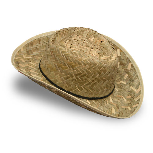 Cowboy hat braided straw