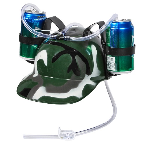 CAMOUFLAGE DRINKING HELMET - (EACH)