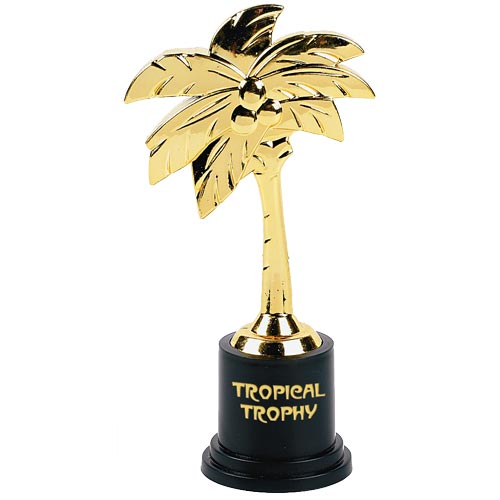 Plastic tropical trophy 5″