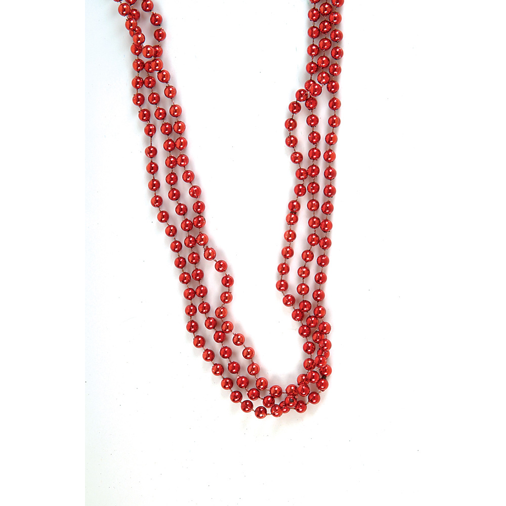 BEAD NECKLACE 33 ″ RED (DZ)