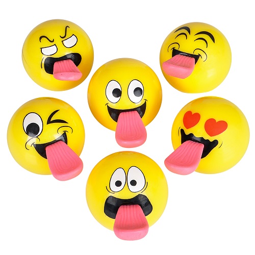 Emoji sligshot ball 2″