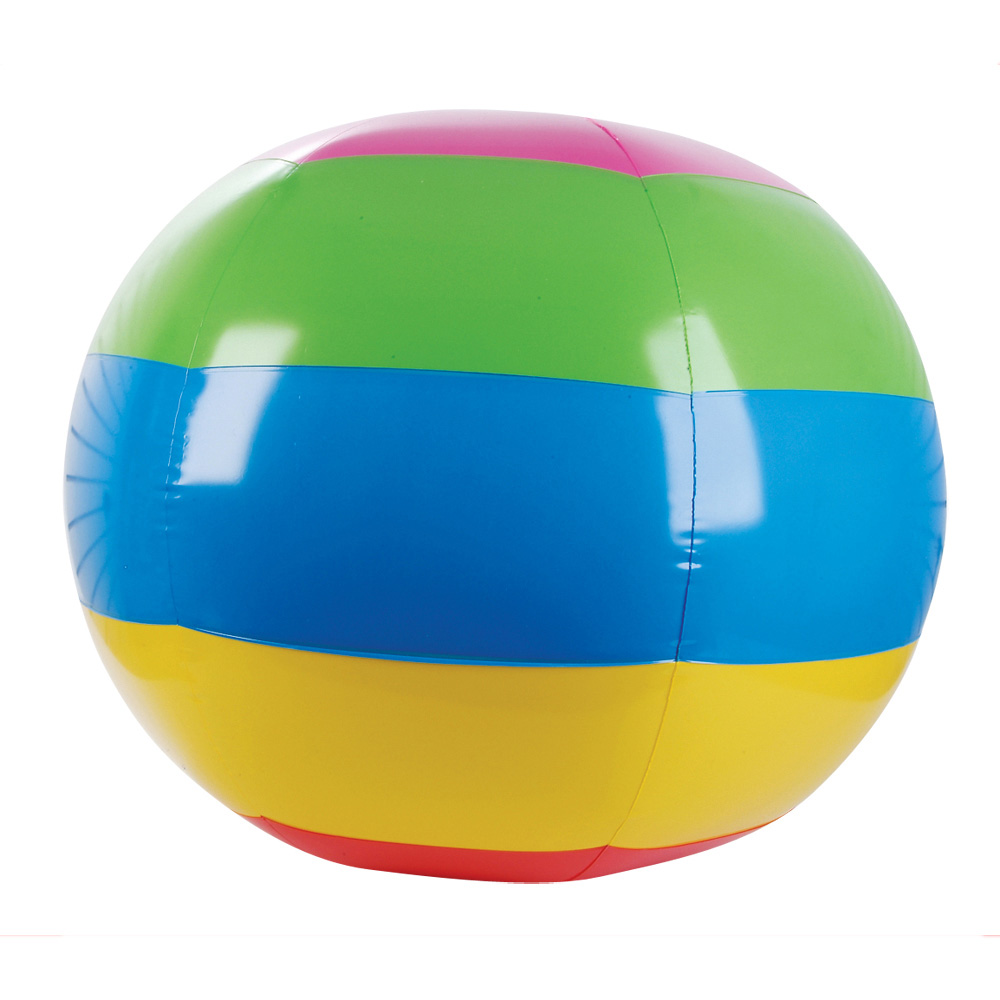 Ballon de plage rayé 48″