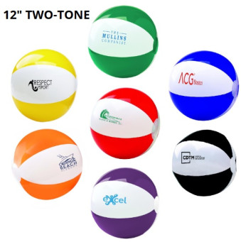 12" Two-Tone Beach Ball