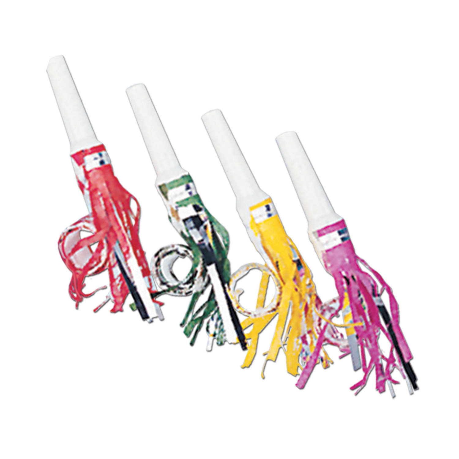 Fringed party blowouts 16″