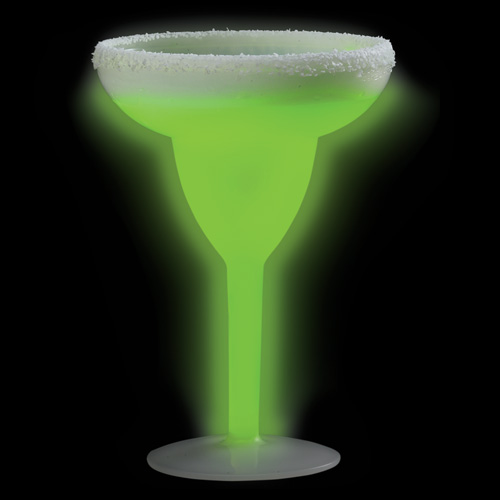 Glow Margarita Glass - Green