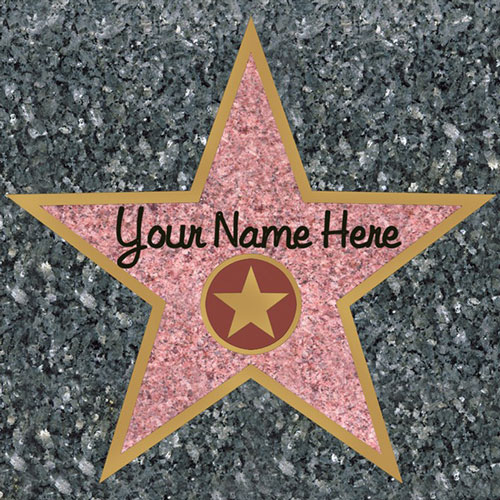 Star ″Walk of Fame″ Peel and Place