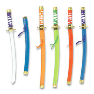 Épées ninja 24″ assorties