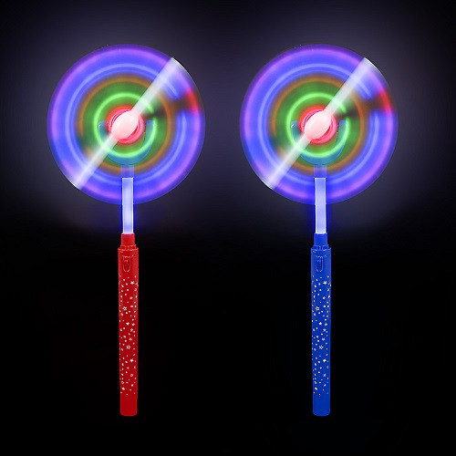 15″ SWIVEL SPINNER WAND - ASSORTED - 3 AA BATERIES INCUDED & REPLACABLE